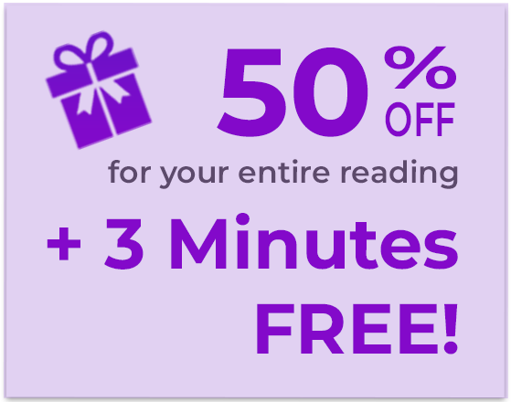 50% off plus 3 minutes free